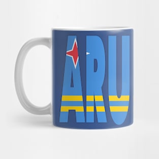 Aruba - Flag overlay on ARUBA Mug